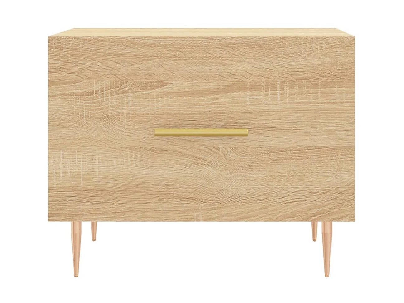 2er-Set Couchtische Beistelltisch Sonoma-Eiche 50x50x40 cm Holzwerkstoff -MN13361