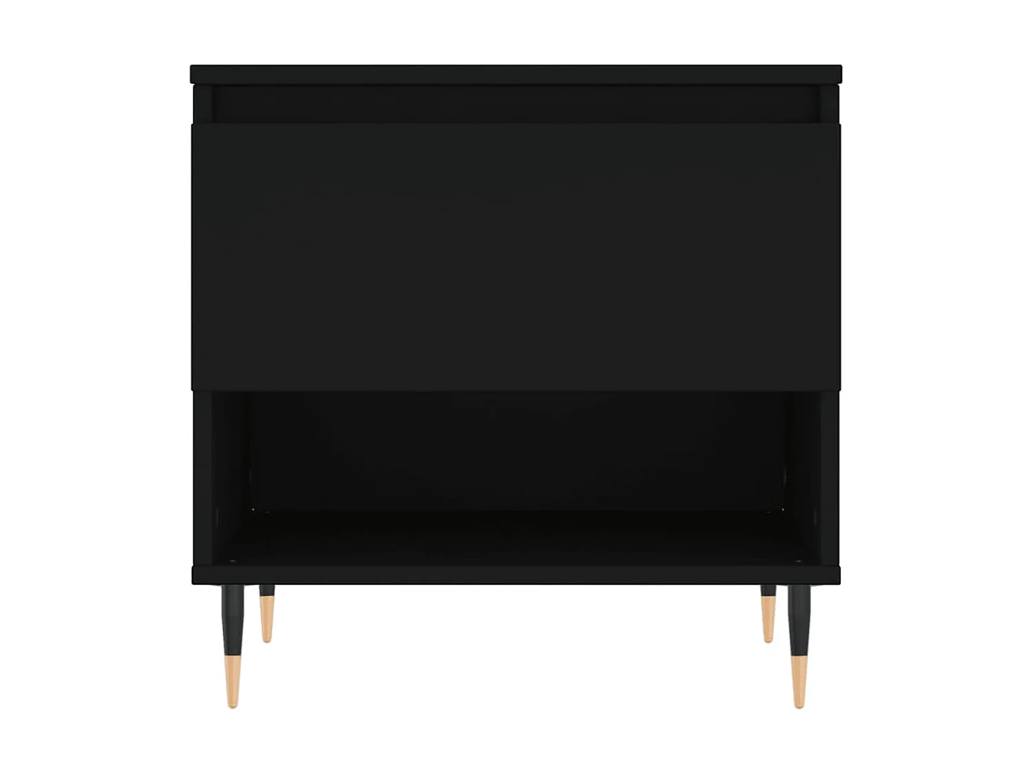 Couchtisch Beistelltisch Schwarz 50x46x50 cm Holzwerkstoff -MN91127