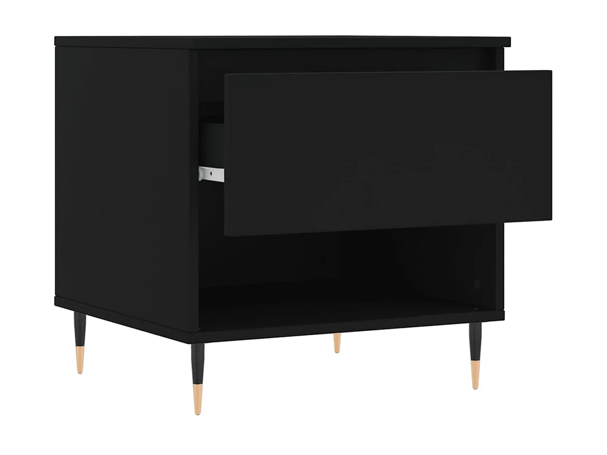 Couchtisch Beistelltisch Schwarz 50x46x50 cm Holzwerkstoff -MN91127