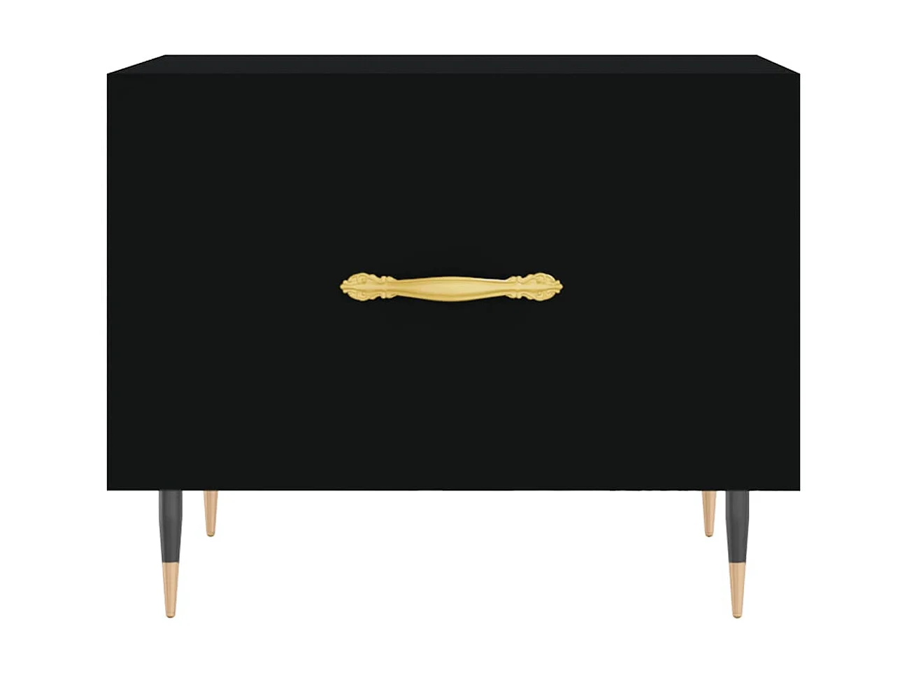 2er-Set Couchtische Beistelltisch Schwarz 50x50x40 cm Holzwerkstoff -MN82624