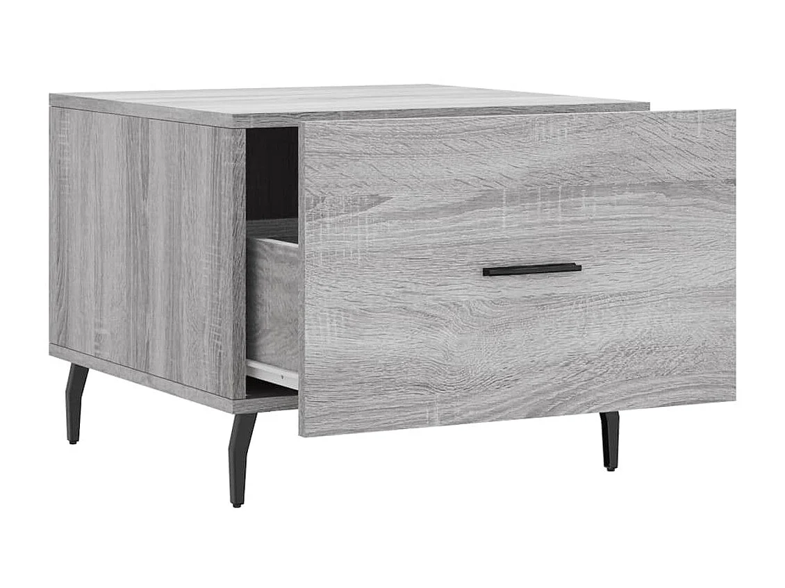 Couchtisch Beistelltisch Grau Sonoma 50x50x40 cm Holzwerkstoff -MN19802