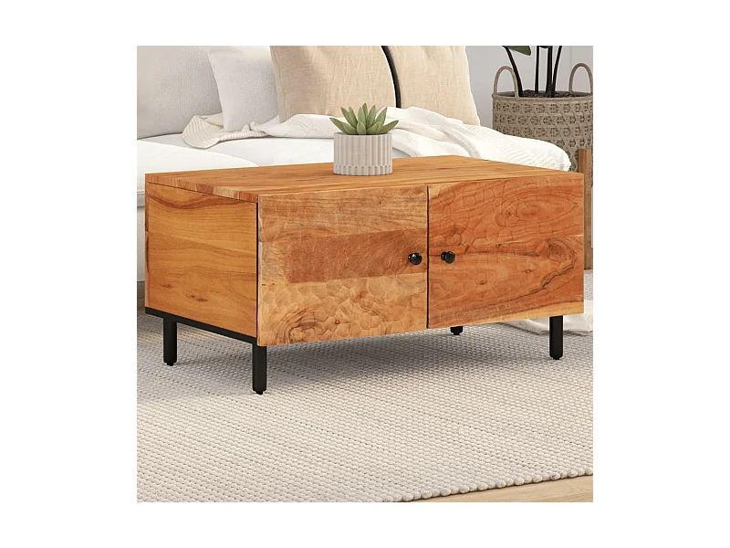 Couchtisch Beistelltisch 80x50x40 cm Massivholz Akazie -MN11102