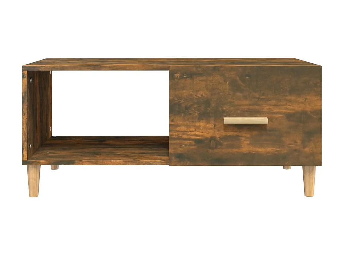 Couchtisch Beistelltisch Räuchereiche 89,5x50x40 cm Holzwerkstoff -MN51325