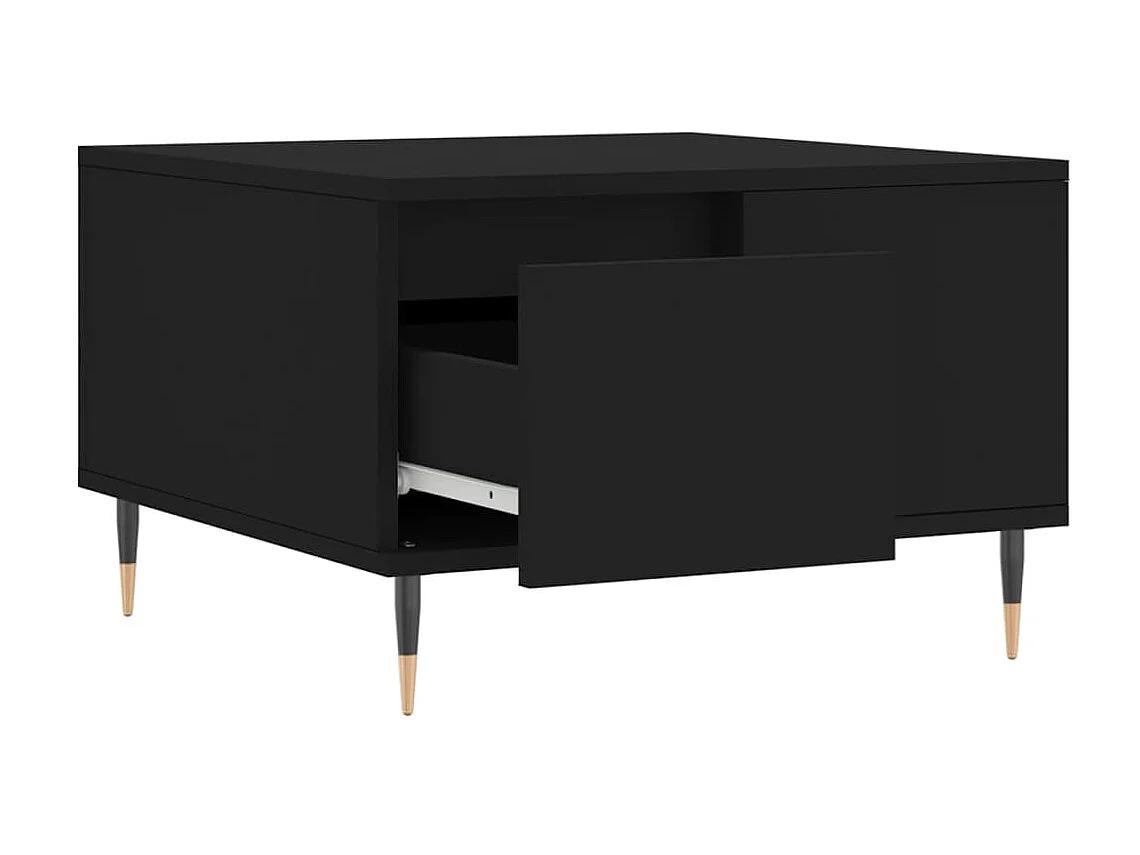 Couchtisch Beistelltisch Schwarz 55x55x36,5 cm Holzwerkstoff -MN75151