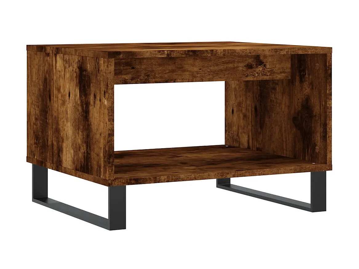 Couchtisch Beistelltisch Räuchereiche 60x50x40 cm Holzwerkstoff -MN90011