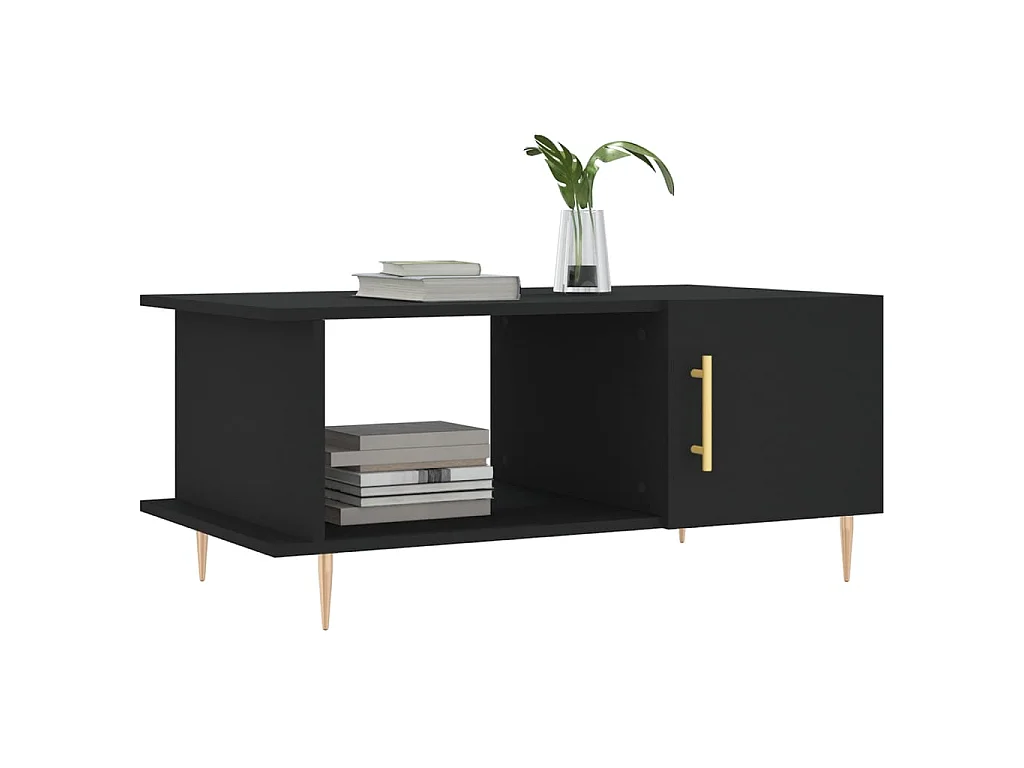 Couchtisch Beistelltisch Schwarz 90x50x40 cm Holzwerkstoff -MN25447