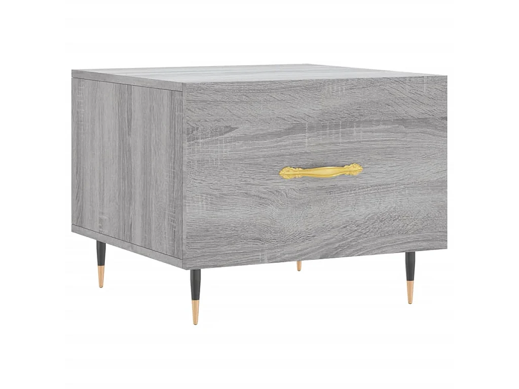 2er-Set Couchtische Beistelltisch Grau Sonoma 50x50x40 cm Holzwerkstoff -MN29383