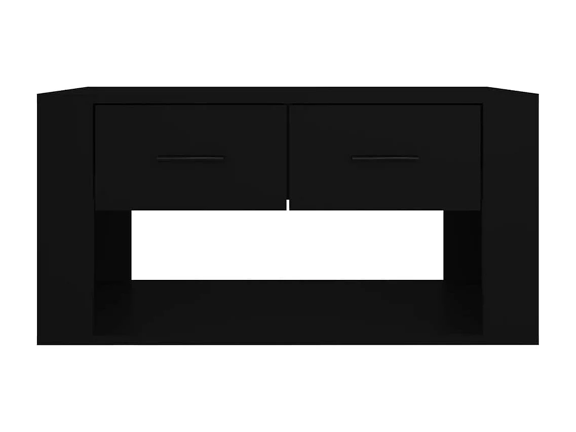 Couchtisch Beistelltisch Schwarz 80x50x40 cm Holzwerkstoff -MN32138