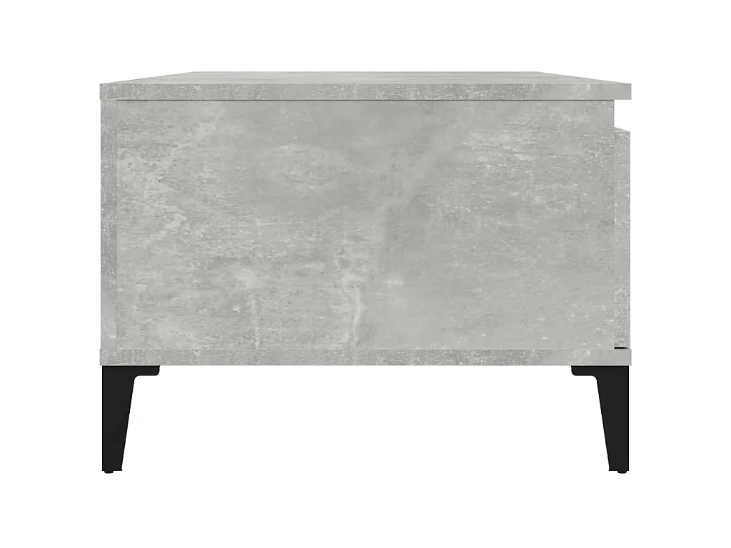Couchtisch Beistelltisch Betongrau 90x50x36,5 cm Holzwerkstoff -MN38775