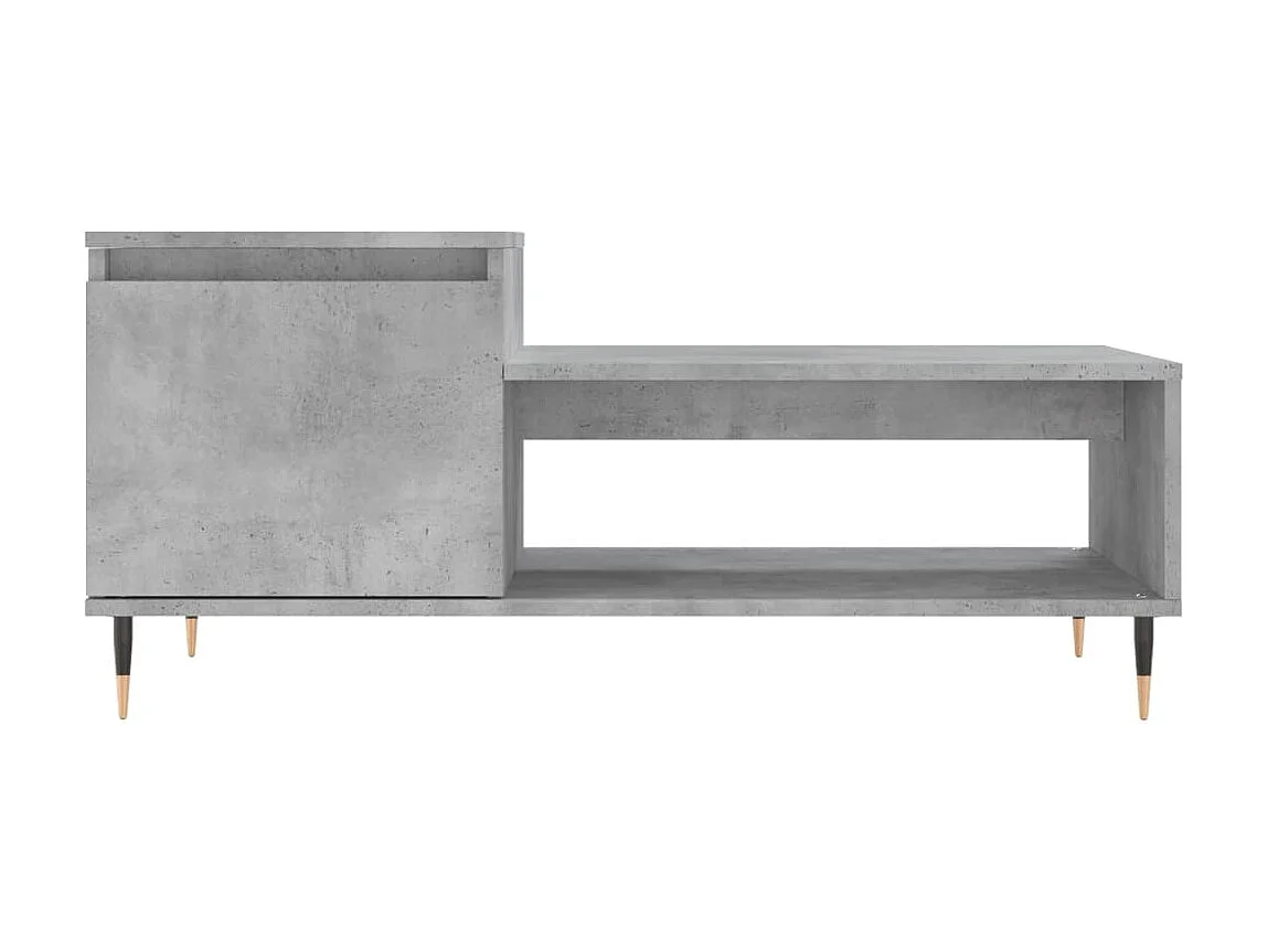 Couchtisch Beistelltisch Betongrau 100x50x45 cm Holzwerkstoff -MN83068