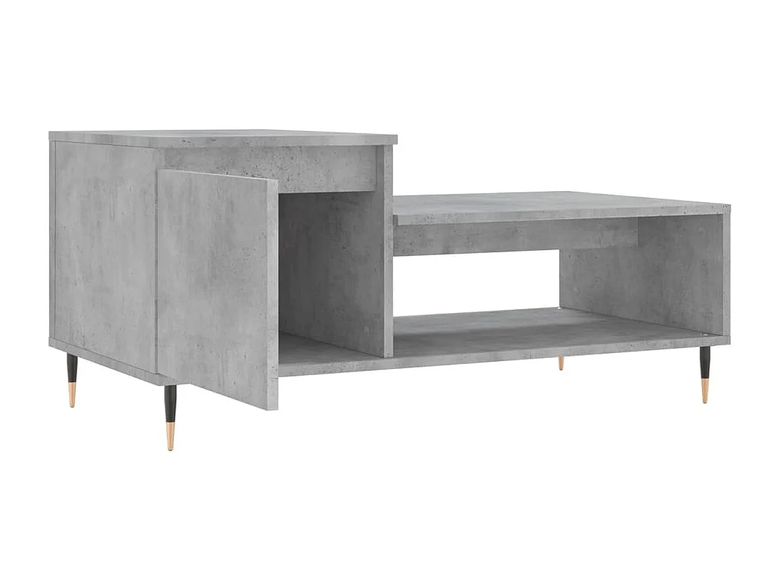 Couchtisch Beistelltisch Betongrau 100x50x45 cm Holzwerkstoff -MN83068
