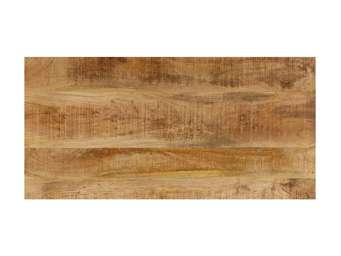 Couchtisch Beistelltisch 100x50x35 cm Mango Massivholz und Stahl -MN78295