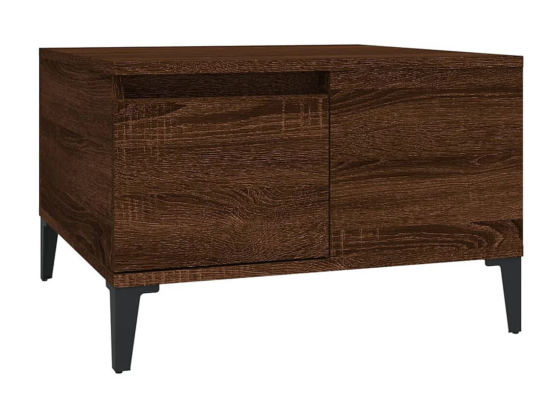 Couchtisch Braun Beistelltisch Eichen-Optik 55x55x36,5 cm Holzwerkstoff -MN97215