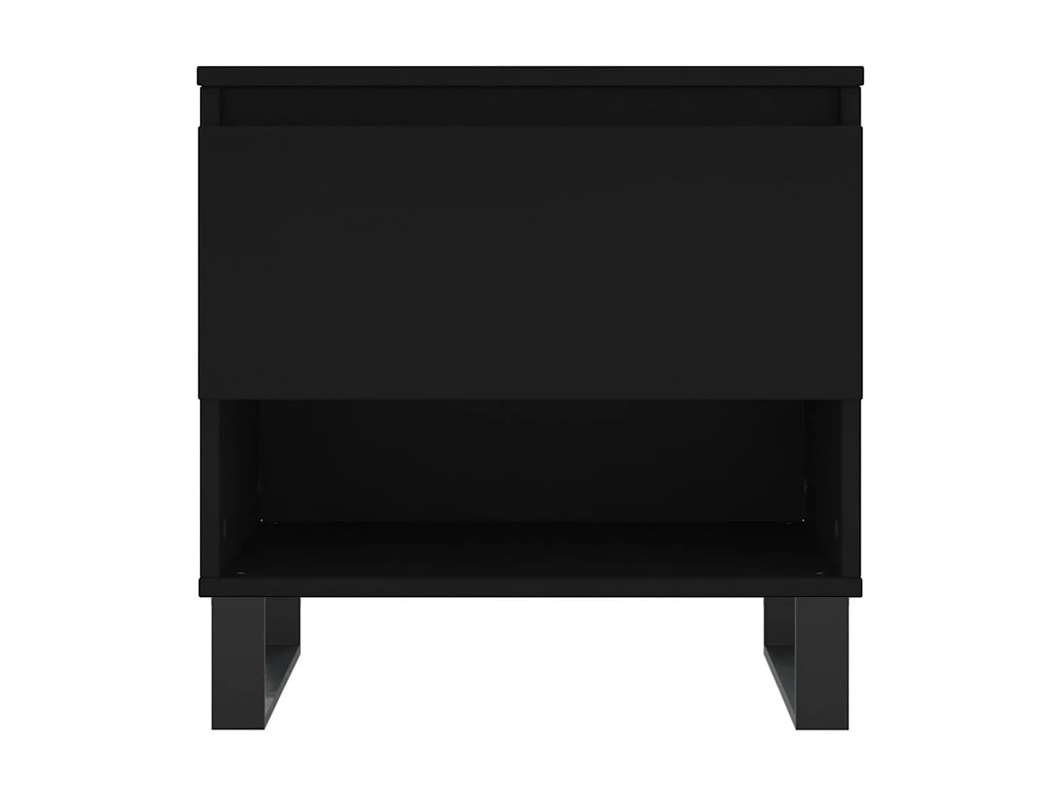 Couchtisch Beistelltisch Schwarz 50x46x50 cm Holzwerkstoff -MN93040