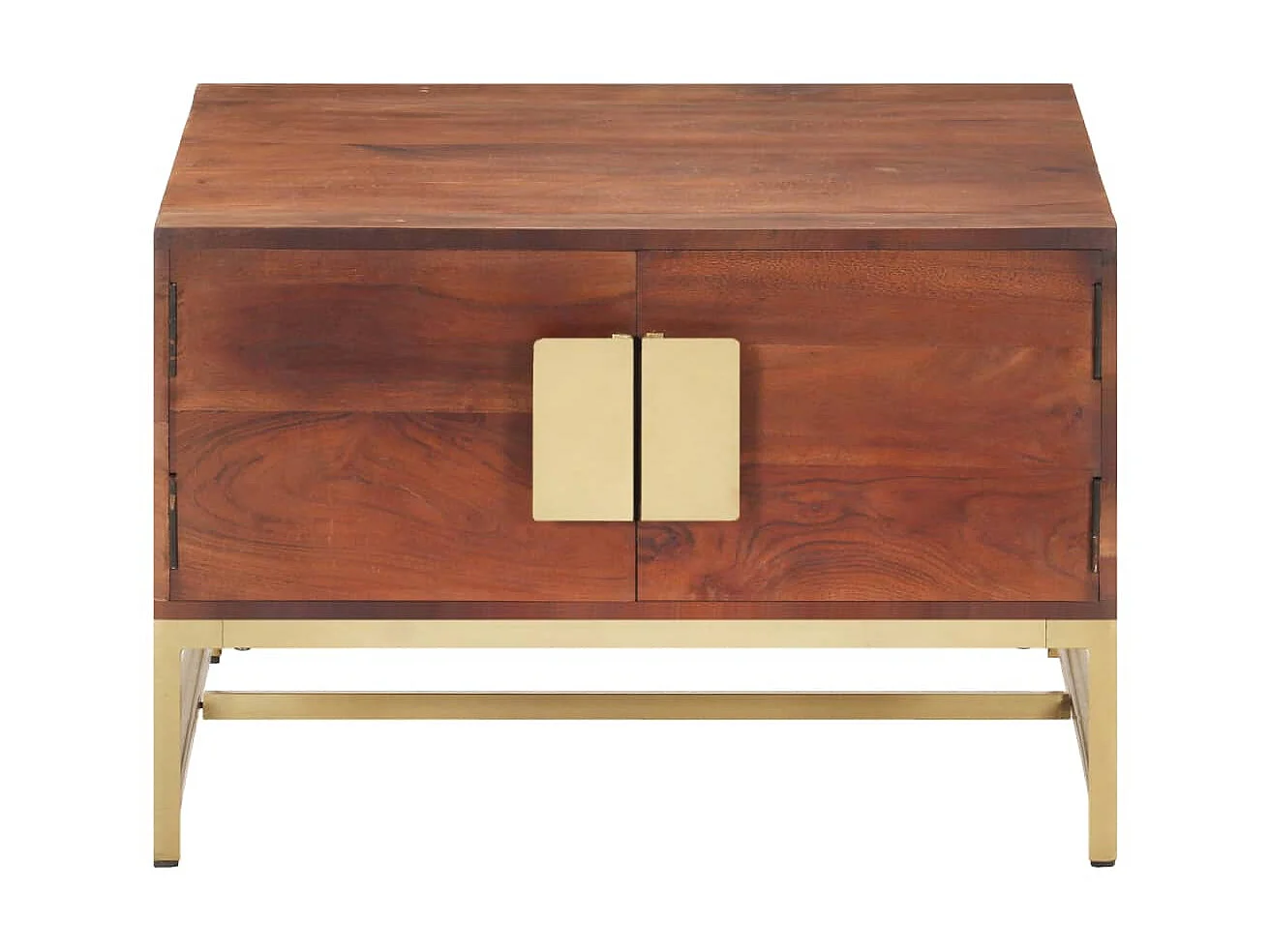 Couchtisch Beistelltisch Honigbraun 67x67x45 cm Akazie Massivholz -MN69310