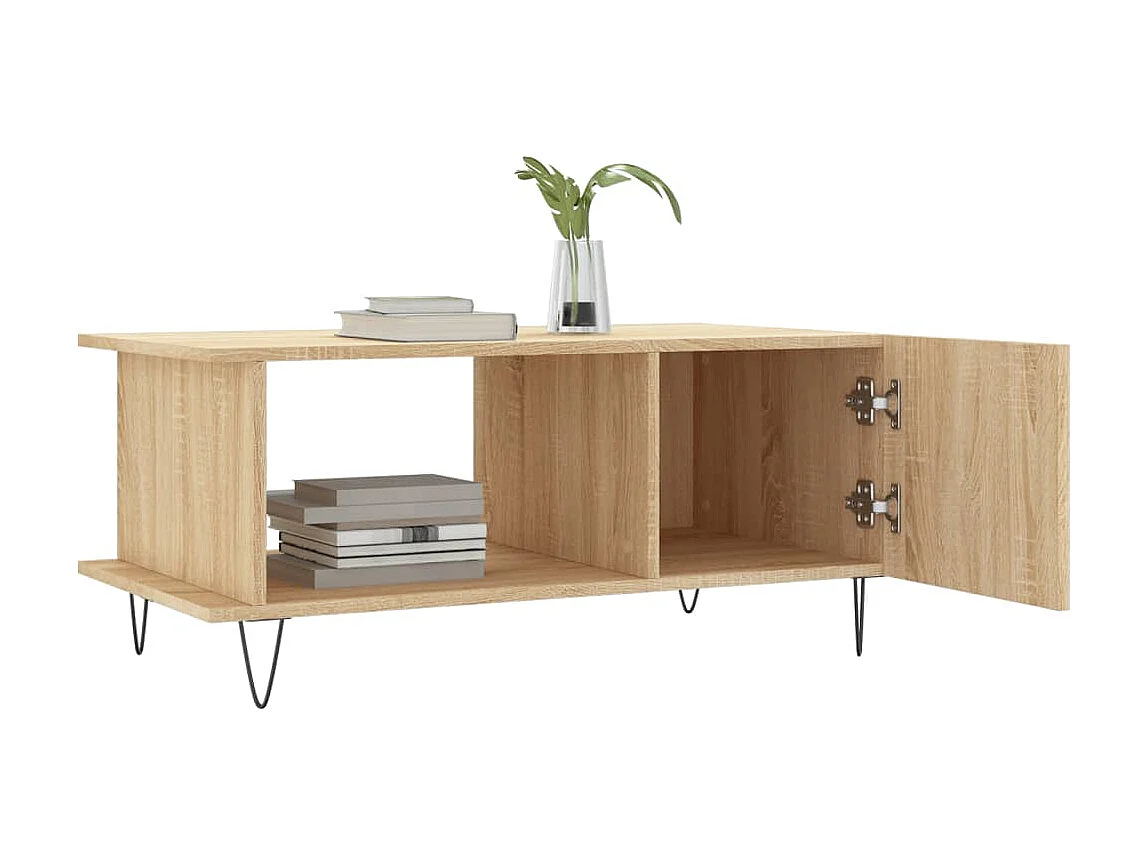 Couchtisch Beistelltisch Sonoma-Eiche 90x50x40 cm Holzwerkstoff -MN26463