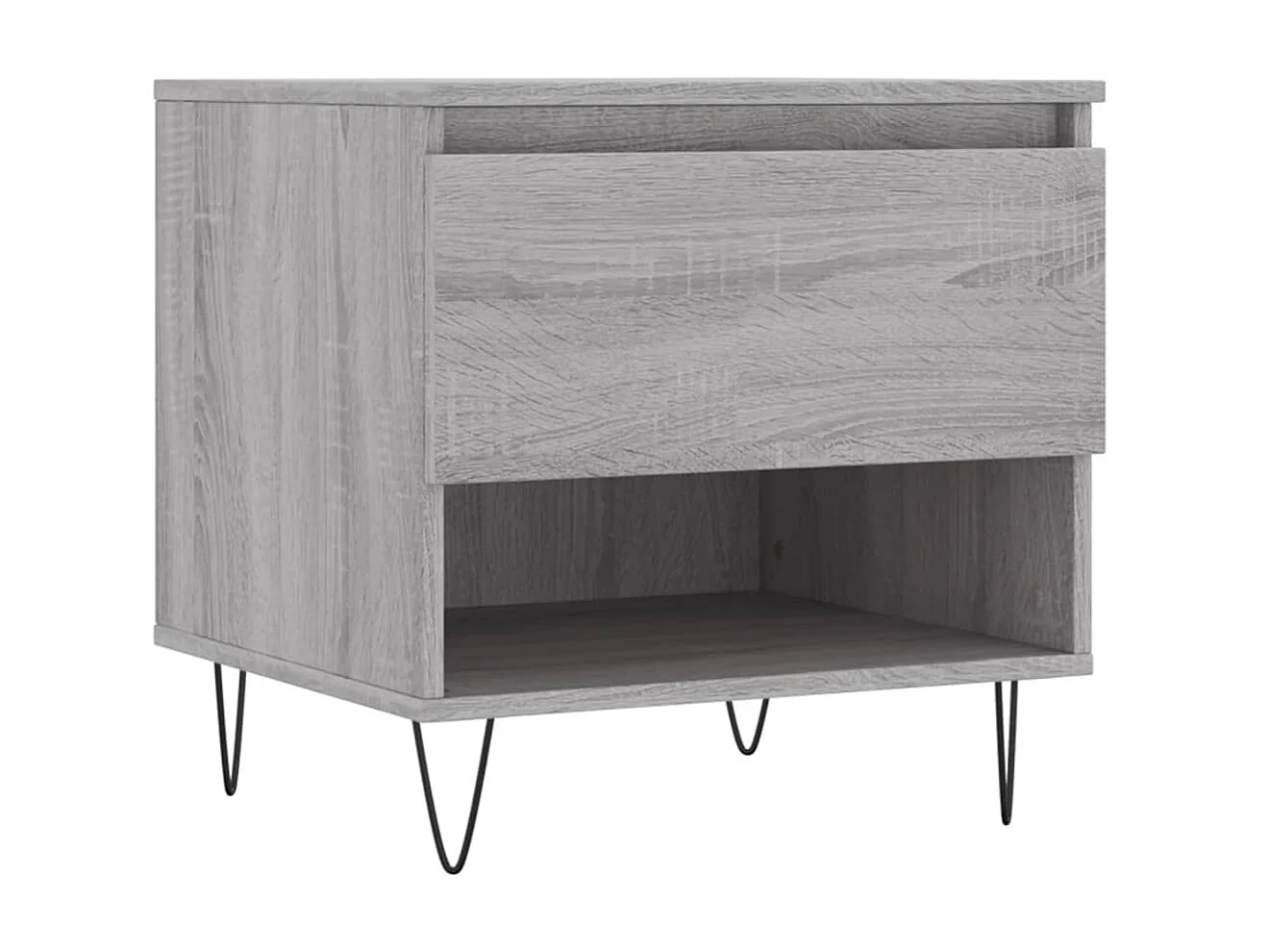 2er-Set Couchtische Beistelltisch Grau Sonoma 50x46x50 cm Holzwerkstoff -MN24030