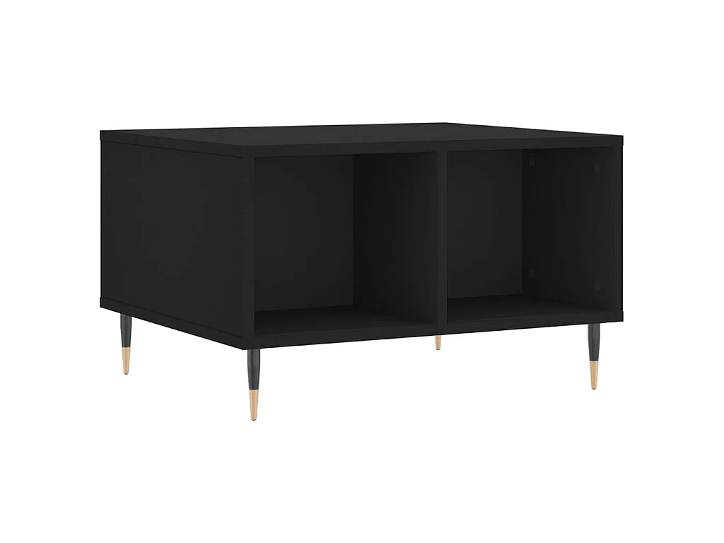 Couchtisch Beistelltisch Schwarz 60x50x36,5 cm Holzwerkstoff -MN45611