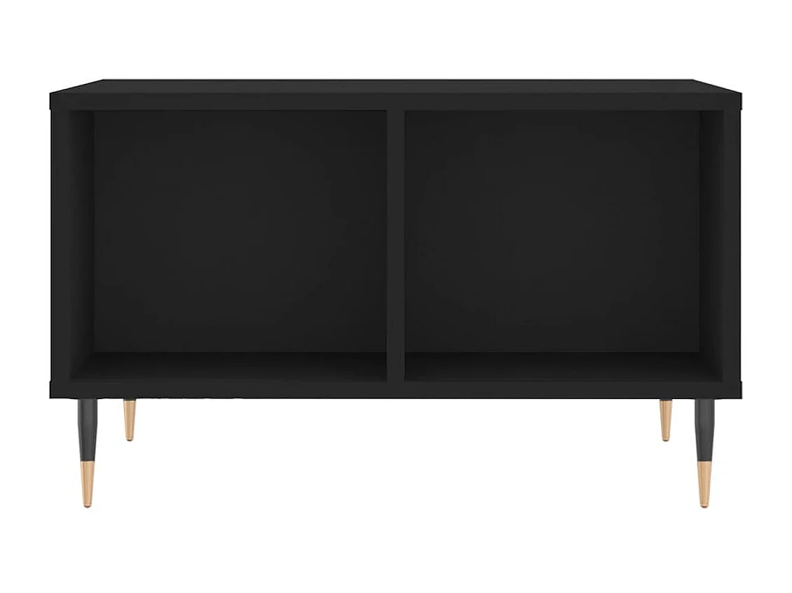 Couchtisch Beistelltisch Schwarz 60x50x36,5 cm Holzwerkstoff -MN45611