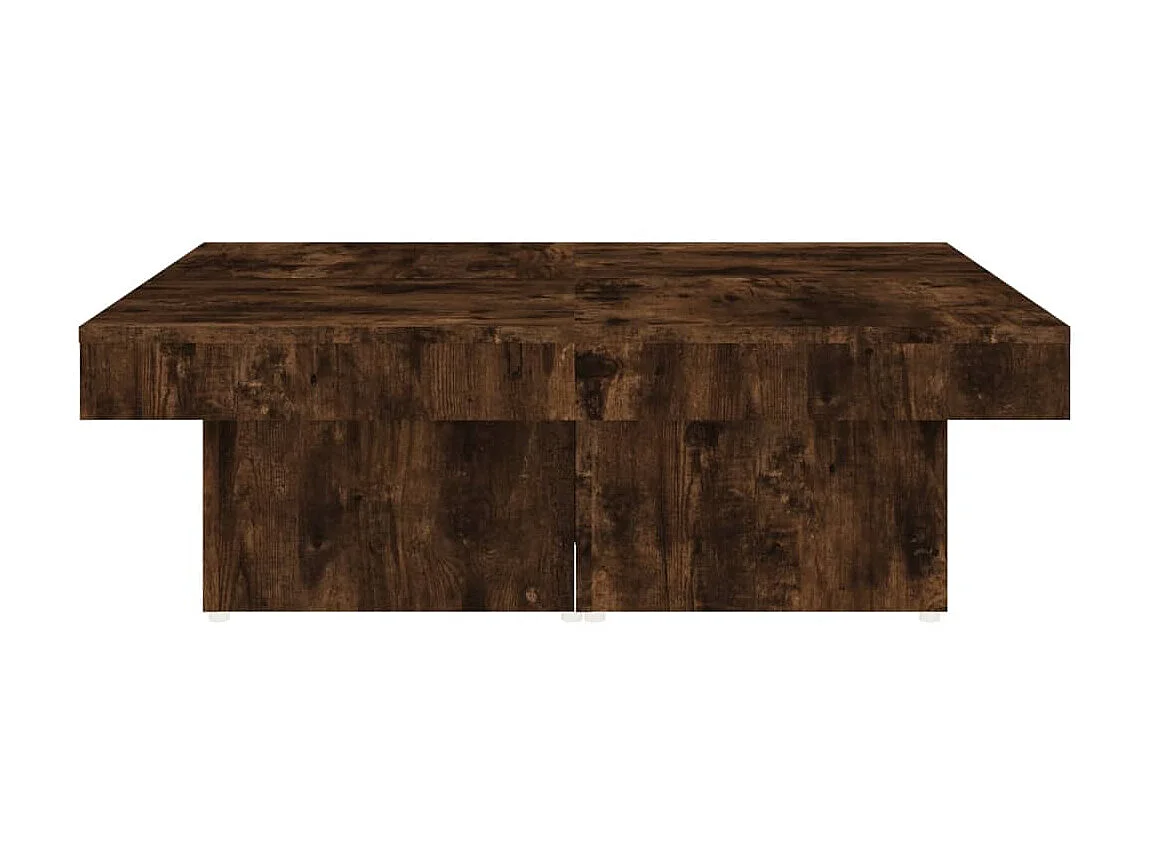 Couchtisch Beistelltisch Räuchereiche 90x90x28 cm Holzwerkstoff -MN60942
