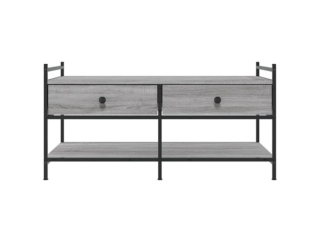 Couchtisch Beistelltisch Grau Sonoma 99x50x50 cm Holzwerkstoff -MN11605