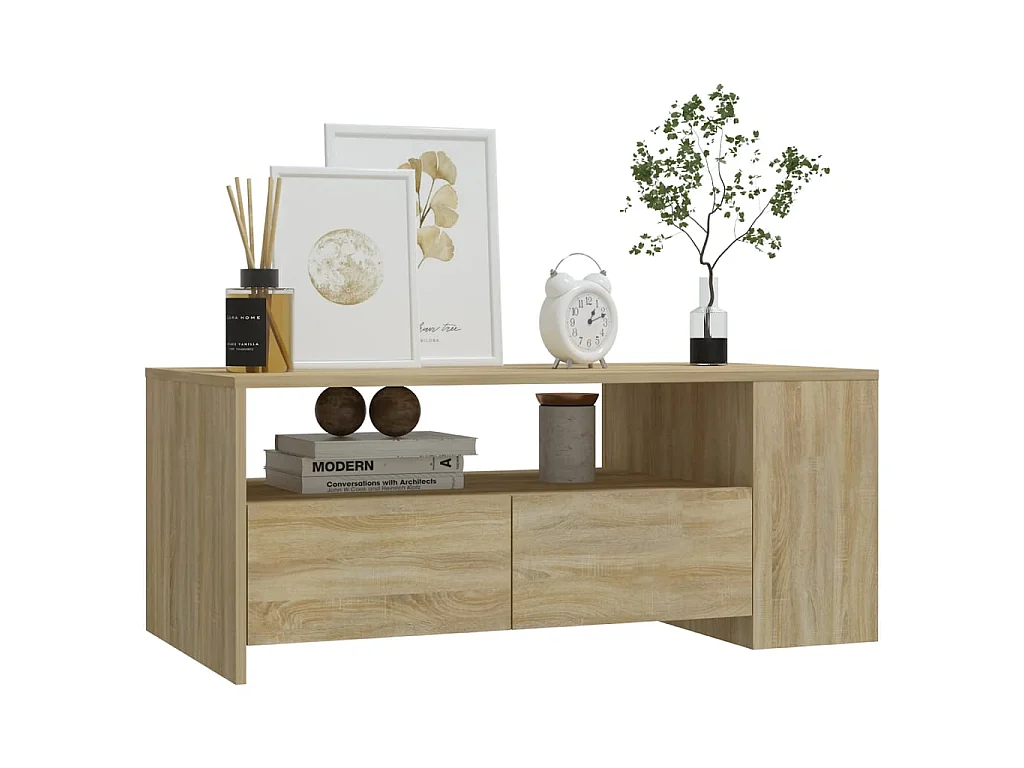 Couchtisch Beistelltisch Sonoma-Eiche 102x55x42 cm Holzwerkstoff -MN62734