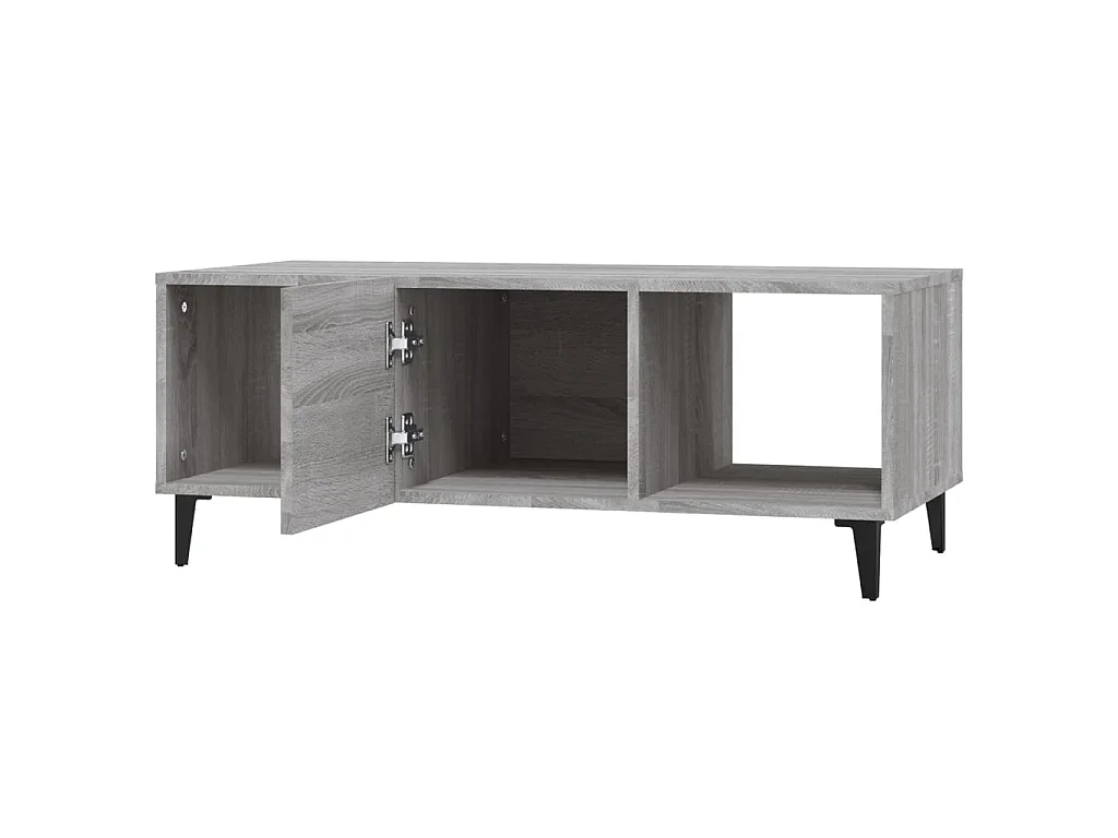 Couchtisch Beistelltisch Grau Sonoma 102x50x40 cm Holzwerkstoff -MN94659