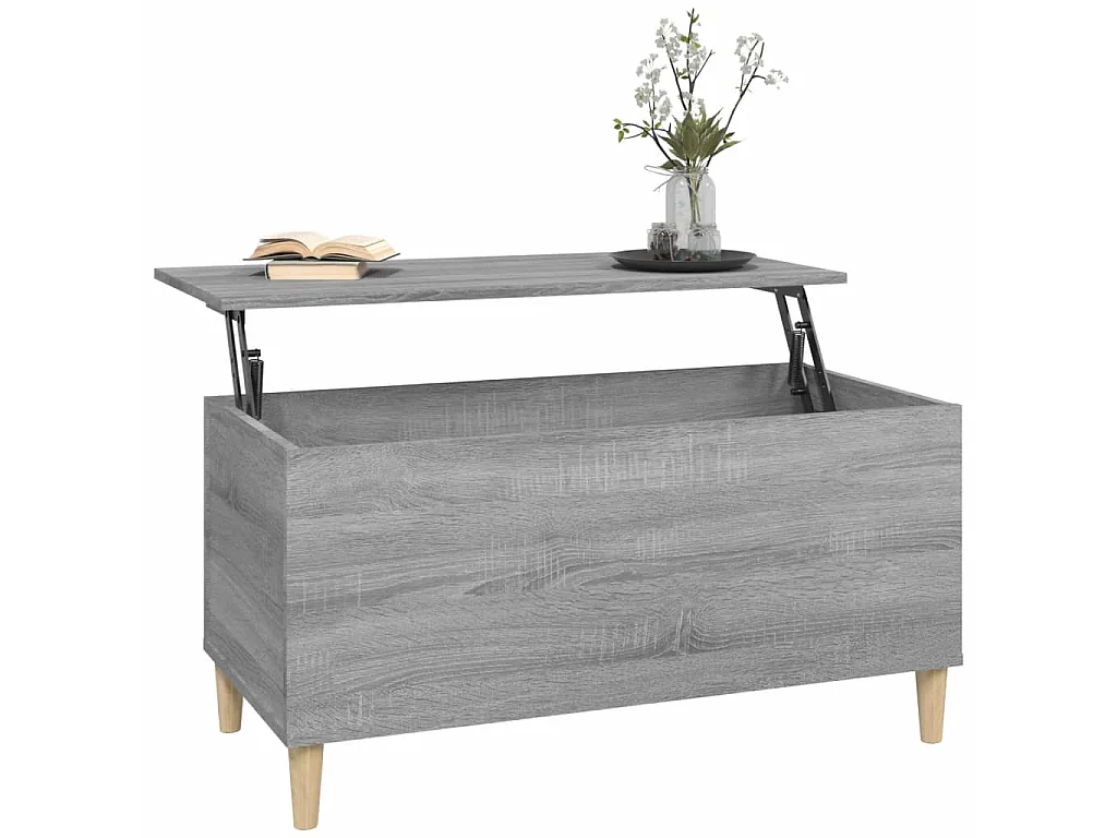 Couchtisch Beistelltisch Grau Sonoma 90x44,5x45 cm Holzwerkstoff -MN72980