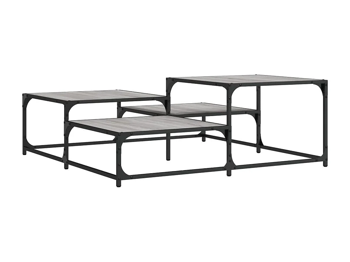 Couchtisch Beistelltisch Grau Sonoma 107x107x40 cm Holzwerkstoff -MN25596