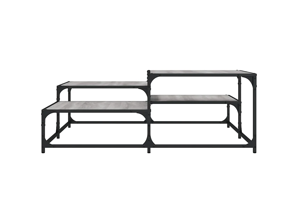 Couchtisch Beistelltisch Grau Sonoma 107x107x40 cm Holzwerkstoff -MN25596