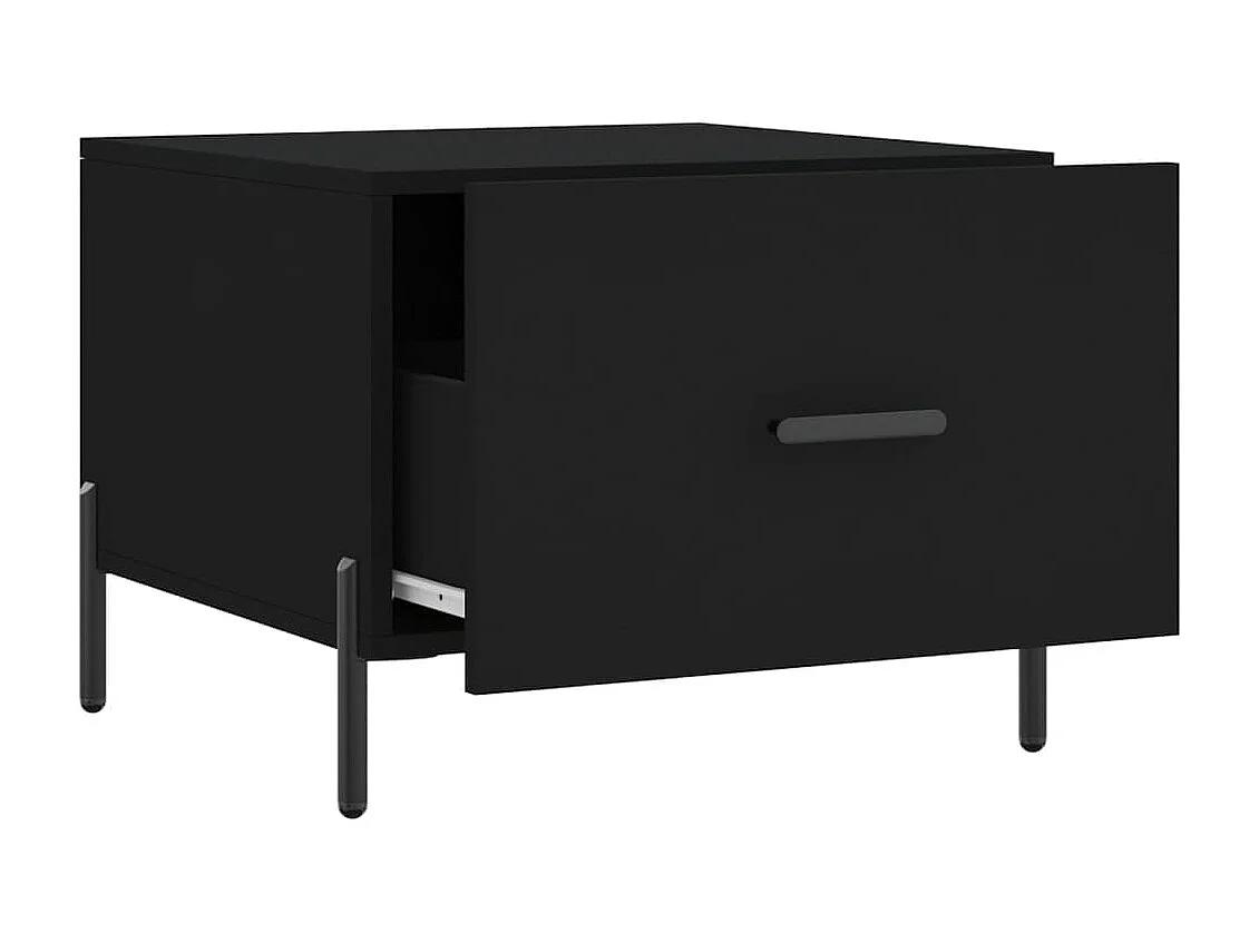Couchtisch Beistelltisch Schwarz 50x50x40 cm Holzwerkstoff -MN73550