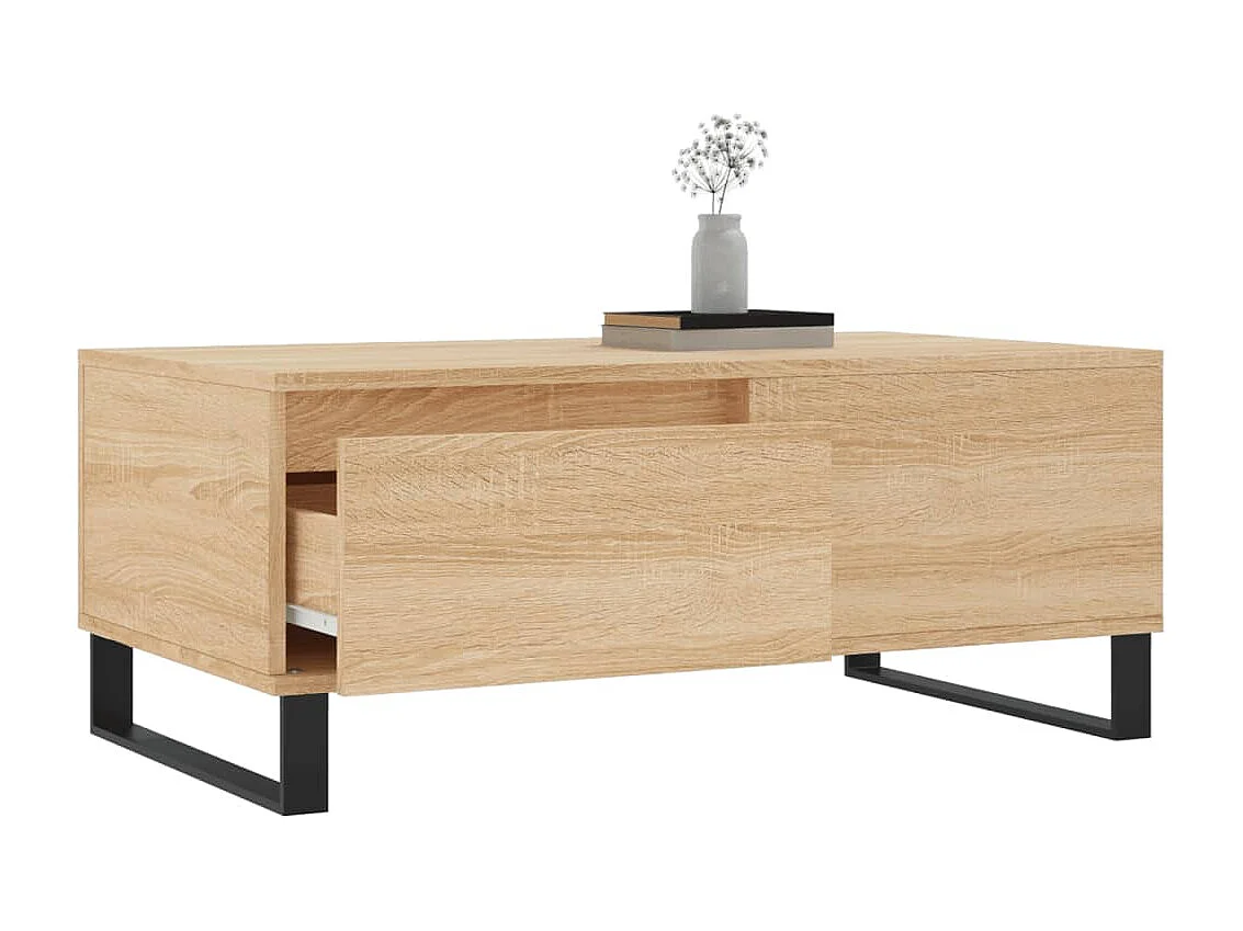 Couchtisch Beistelltisch Sonoma-Eiche 90x50x36,5 cm Holzwerkstoff -MN32411