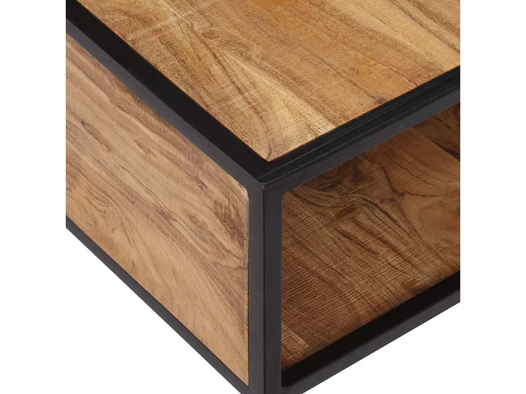 Couchtisch Beistelltisch 70x70x32 cm Massivholz Akazie -MN40355