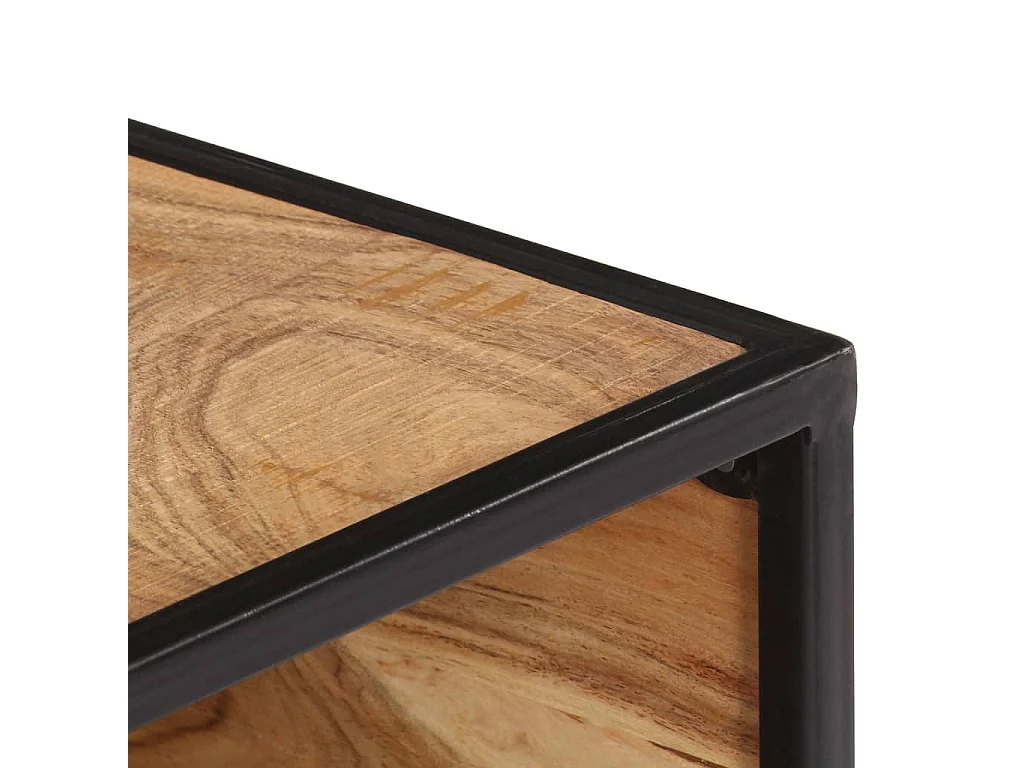 Couchtisch Beistelltisch 70x70x32 cm Massivholz Akazie -MN40355