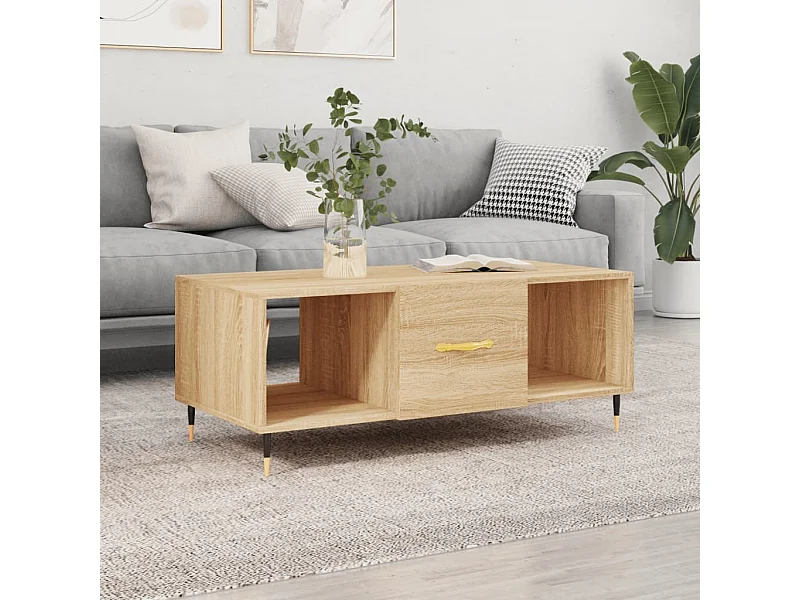 Couchtisch Beistelltisch Sonoma-Eiche 102x50x40 cm Holzwerkstoff -MN76662