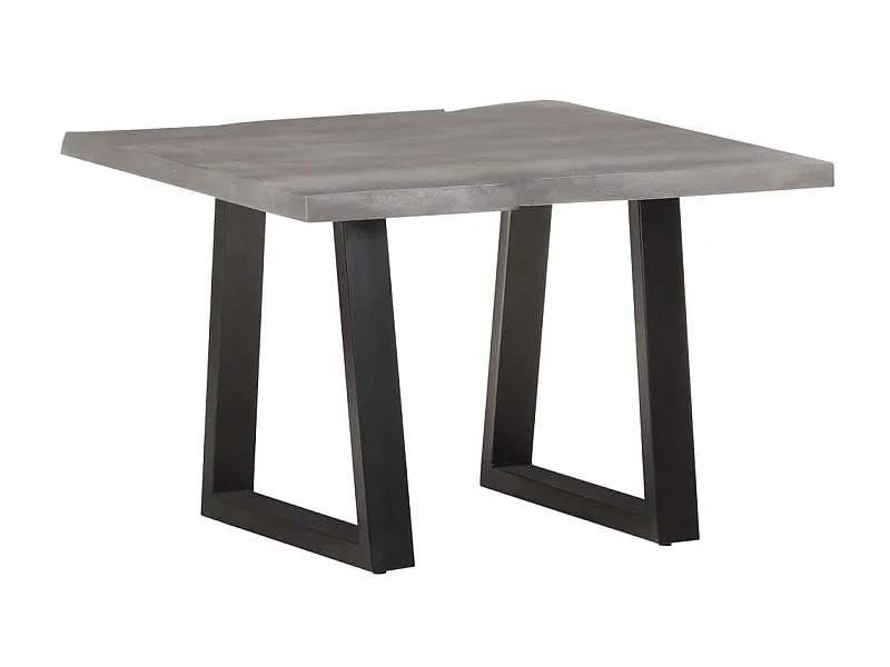 Couchtisch Beistelltisch mit Baumkanten 60x60x40 cm Massivholz Akazie -MN93101