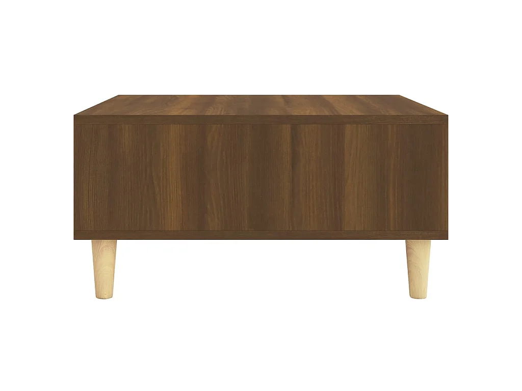 Couchtisch Braun Beistelltisch Eichen-Optik 60x60x30 cm Holzwerkstoff -MN11302