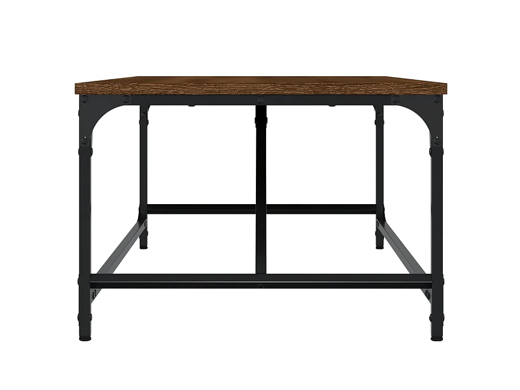 Couchtisch Braun Beistelltisch Eichen-Optik 100x50x35 cm Holzwerkstoff -MN58173