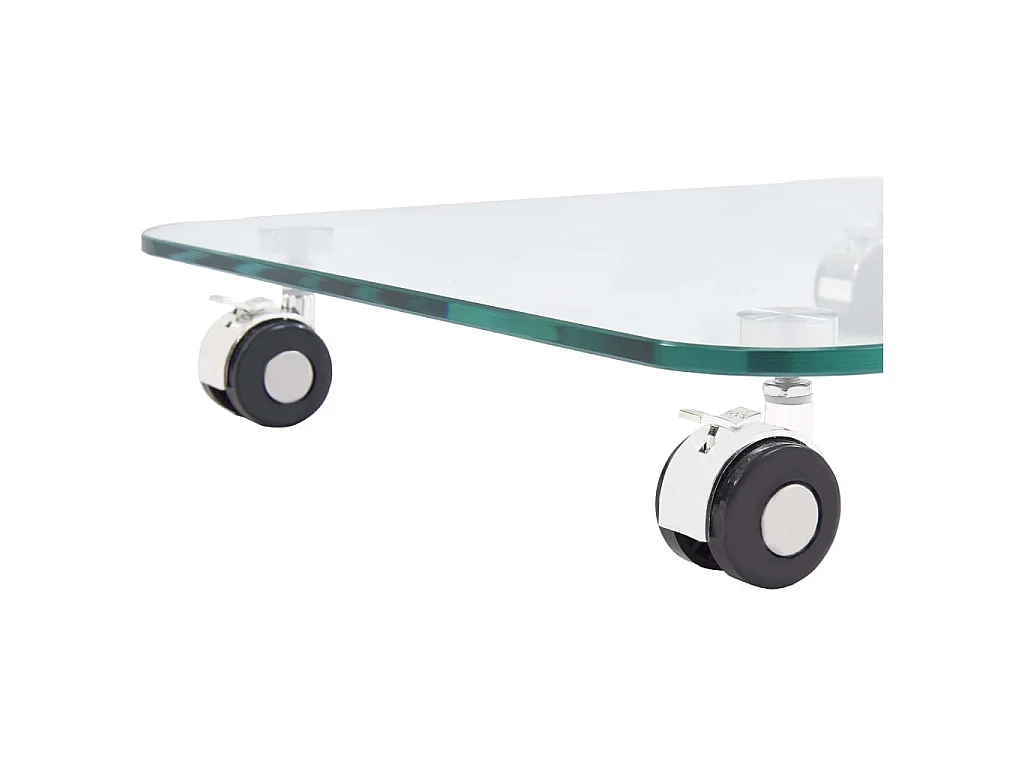 Couchtisch Beistelltisch 45x40x63 cm Hartglas -MN78130