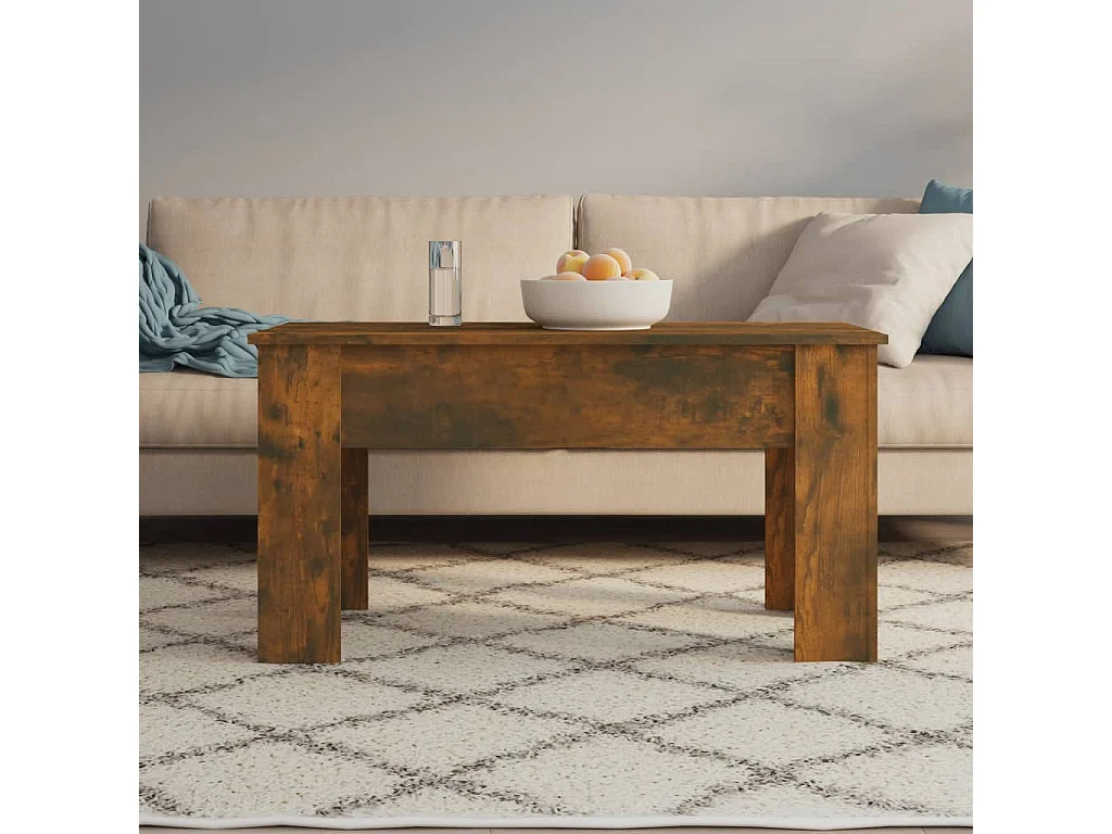 Couchtisch Beistelltisch Räuchereiche 101x49x52 cm Holzwerkstoff -MN12265