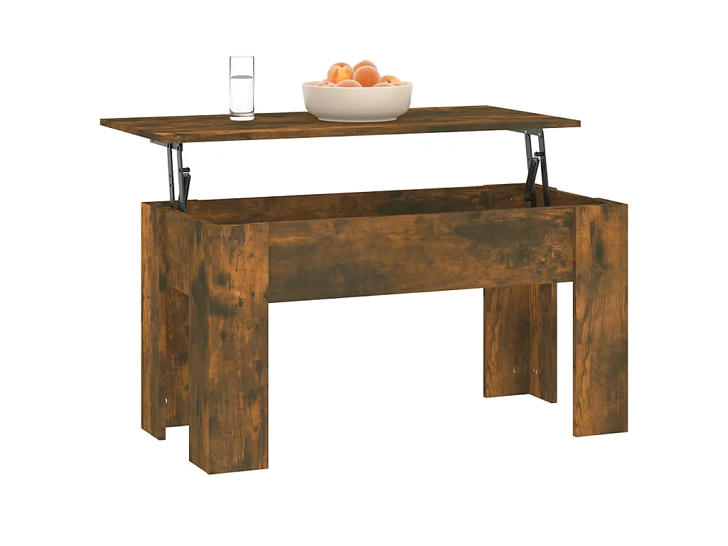 Couchtisch Beistelltisch Räuchereiche 101x49x52 cm Holzwerkstoff -MN12265