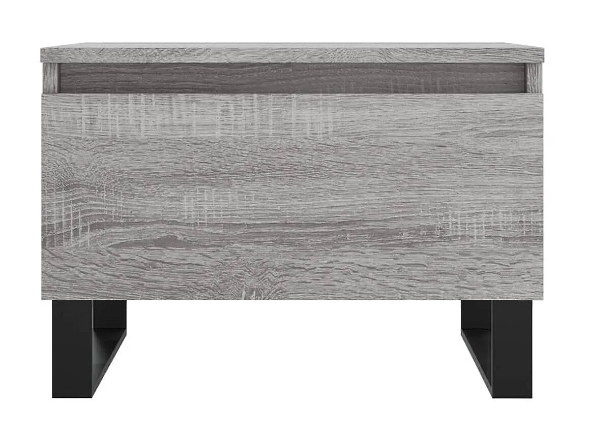 2er-Set Couchtische Beistelltisch Grau Sonoma 50x46x35 cm Holzwerkstoff -MN55715