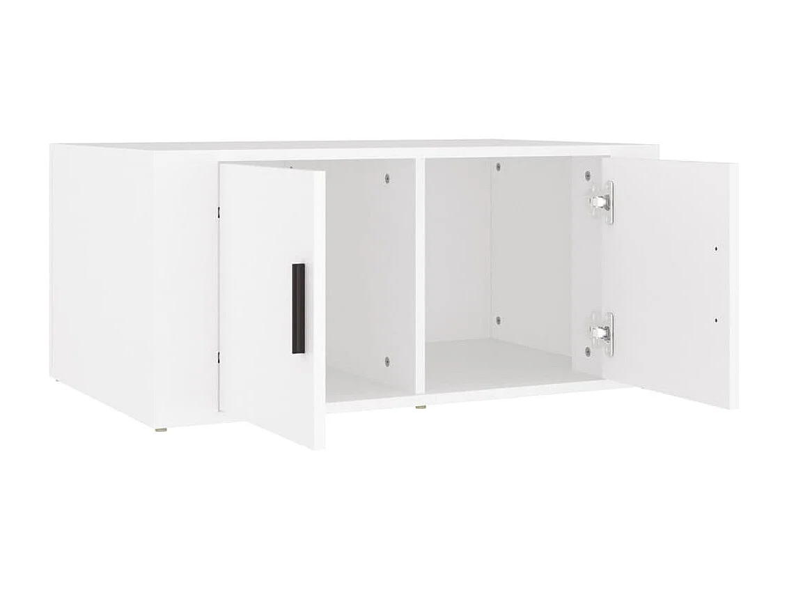 Couchtisch Beistelltisch Weiß 80x50x36 cm Holzwerkstoff -MN58206