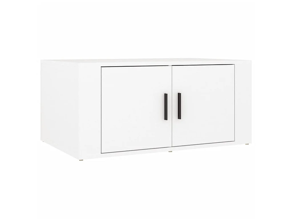 Couchtisch Beistelltisch Weiß 80x50x36 cm Holzwerkstoff -MN58206