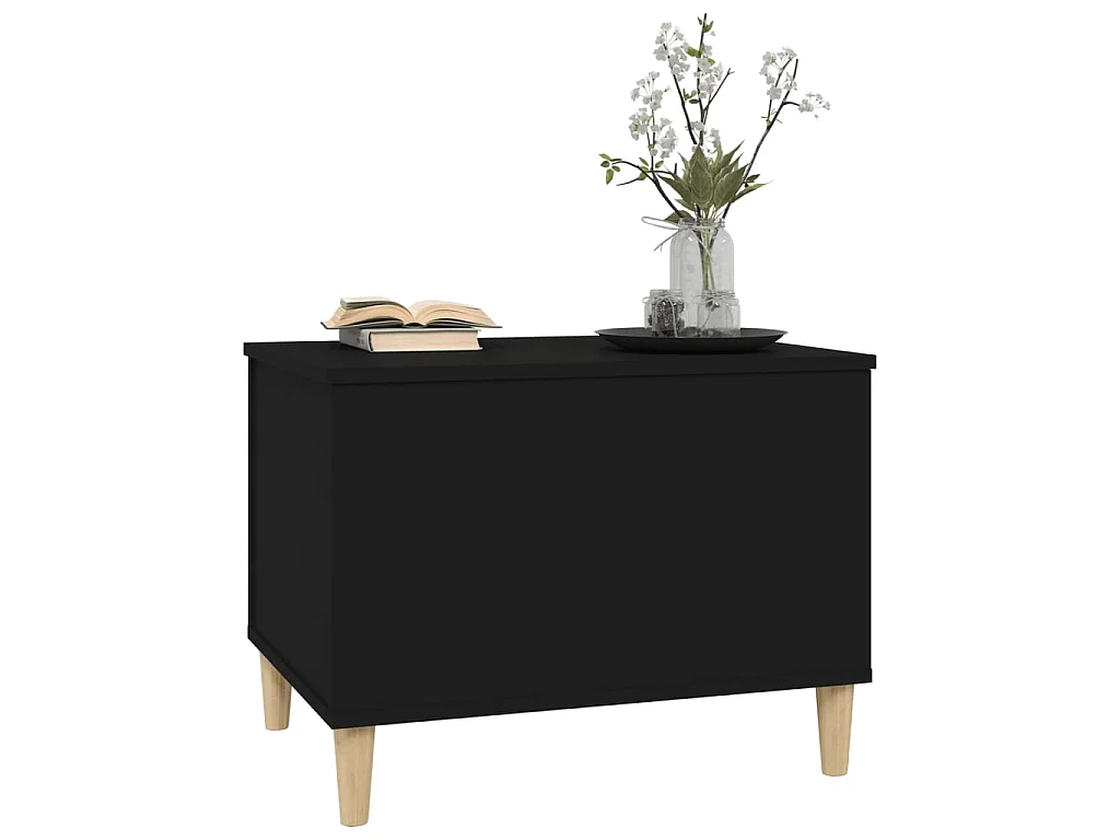 Couchtisch Beistelltisch Schwarz 60x44,5x45 cm Holzwerkstoff -MN50286