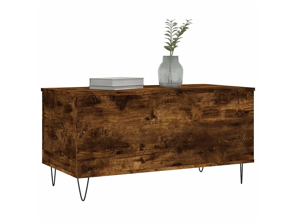 Couchtisch Beistelltisch Räuchereiche 90x44,5x45 cm Holzwerkstoff -MN45895