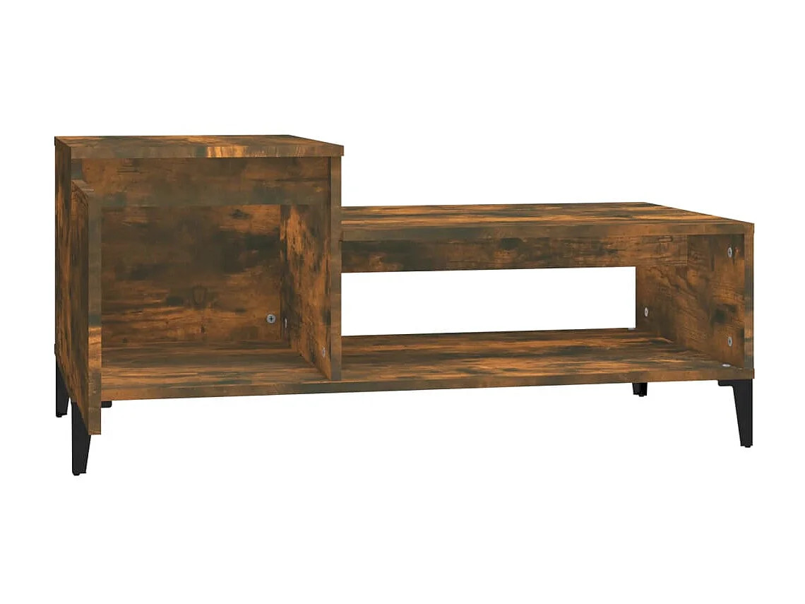 Couchtisch Beistelltisch Räuchereiche 100x50x45 cm Holzwerkstoff -MN45108
