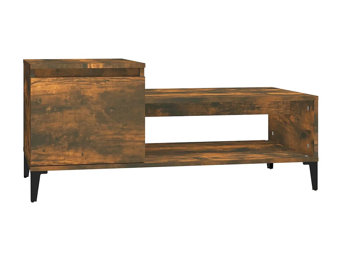 Couchtisch Beistelltisch Räuchereiche 100x50x45 cm Holzwerkstoff -MN45108