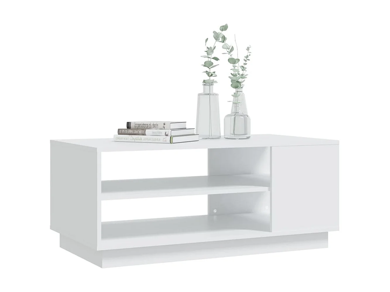 Couchtisch Beistelltisch Weiß 102x55x43 cm Holzwerkstoff -MN87472