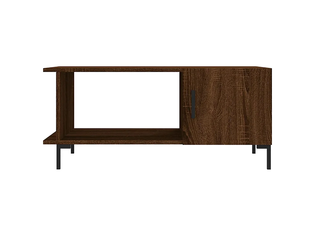 Couchtisch Braun Beistelltisch Eichen-Optik 90x50x40 cm Holzwerkstoff -MN46692